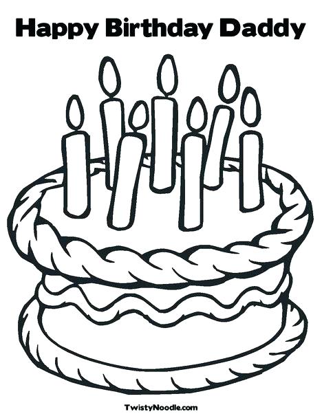 468x605 Happy Birthday Dad Coloring Pages Free Happy Birthday Dad Coloring