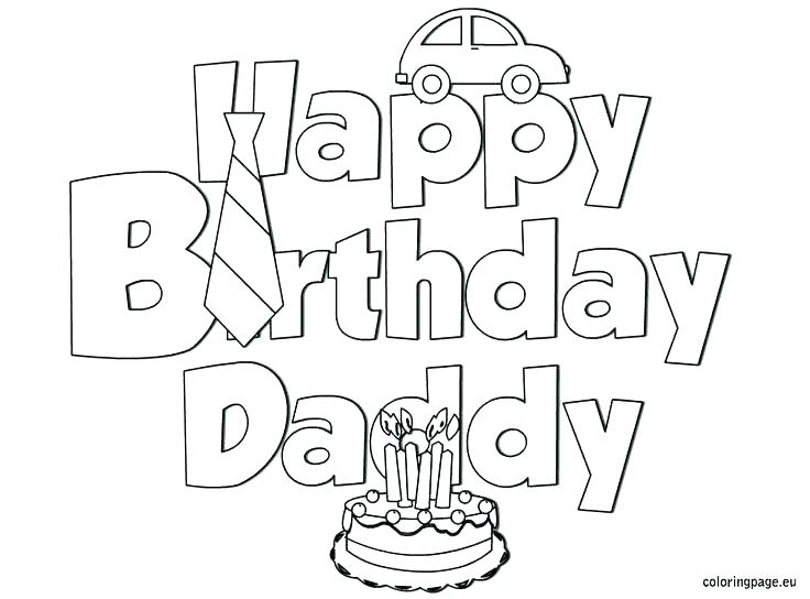 Daddy Coloring Pages Printable