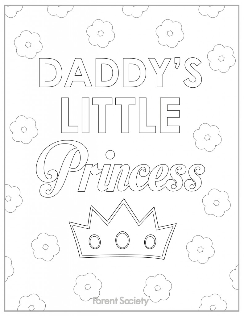 791x1024 I Love You Daddy Coloring Page Free Printable Pages