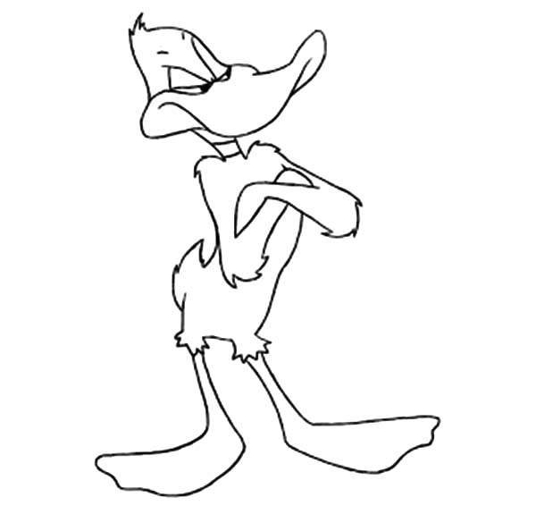 600x566 Coloring Pages Daffy Duck