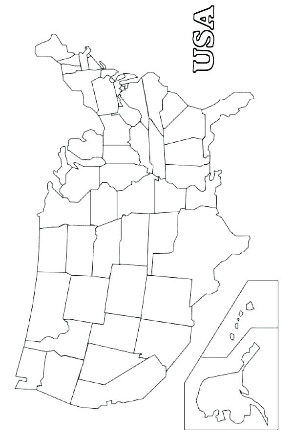 600x900 United States Map Coloring Daily Coloring Pages Coloring Page