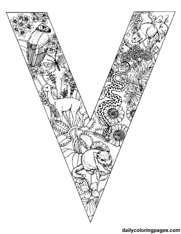 Daily Coloring Pages Alphabet