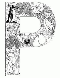 236x305 Free Printables Of Initials. Each Initial Is Filled With Images