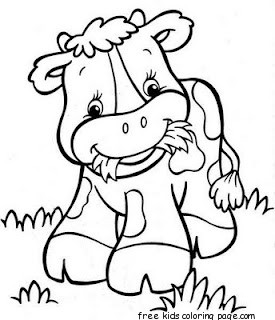275x320 Pritnable Dairy Cow Coloring Pages For Kidsfree Printable Coloring