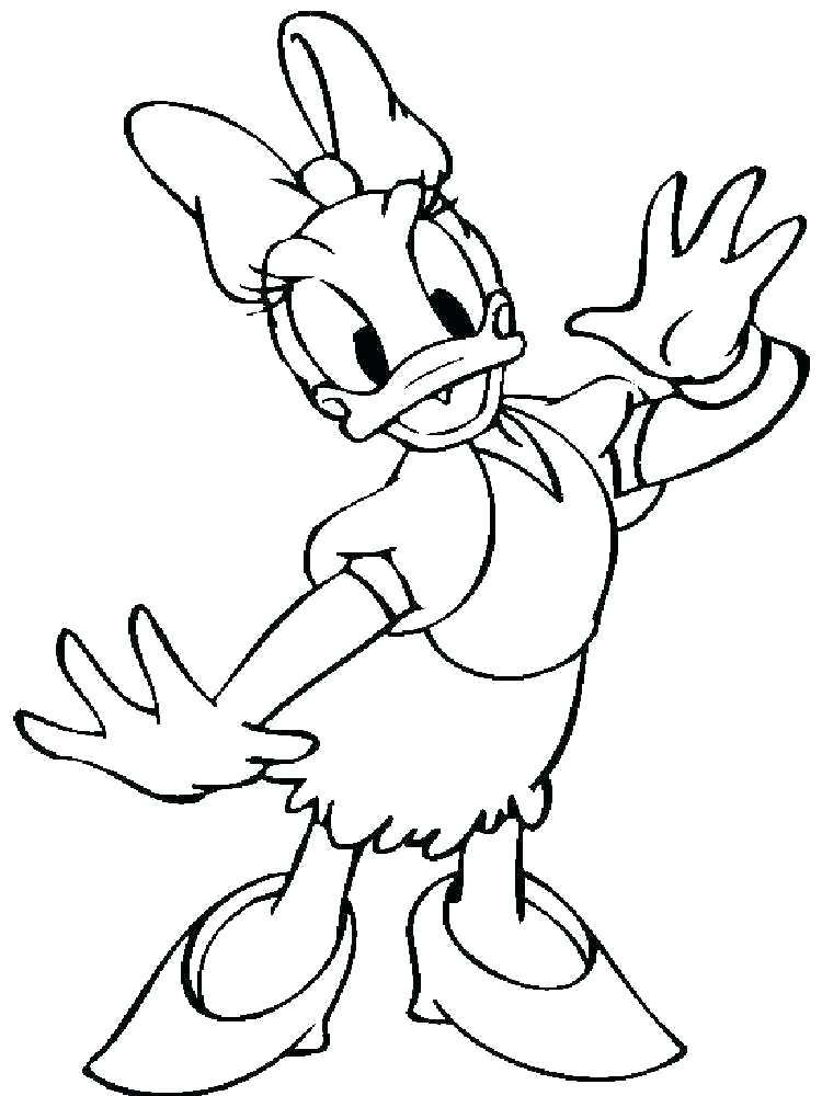 750x1000 Pictures Of Daisy Duck Also Daisy Coloring Pages Good Daisy