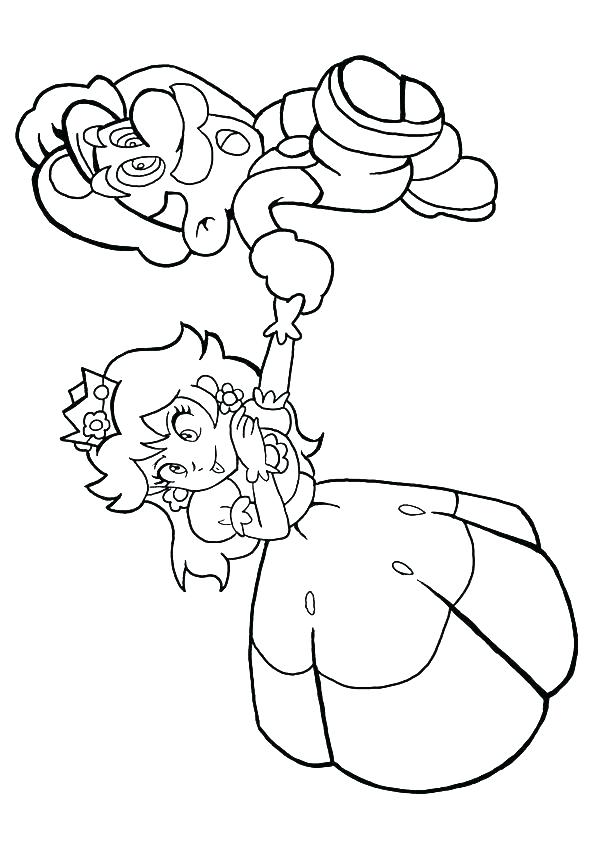 595x842 Princess Daisy Coloring Pages Excellent Princess Daisy Coloring