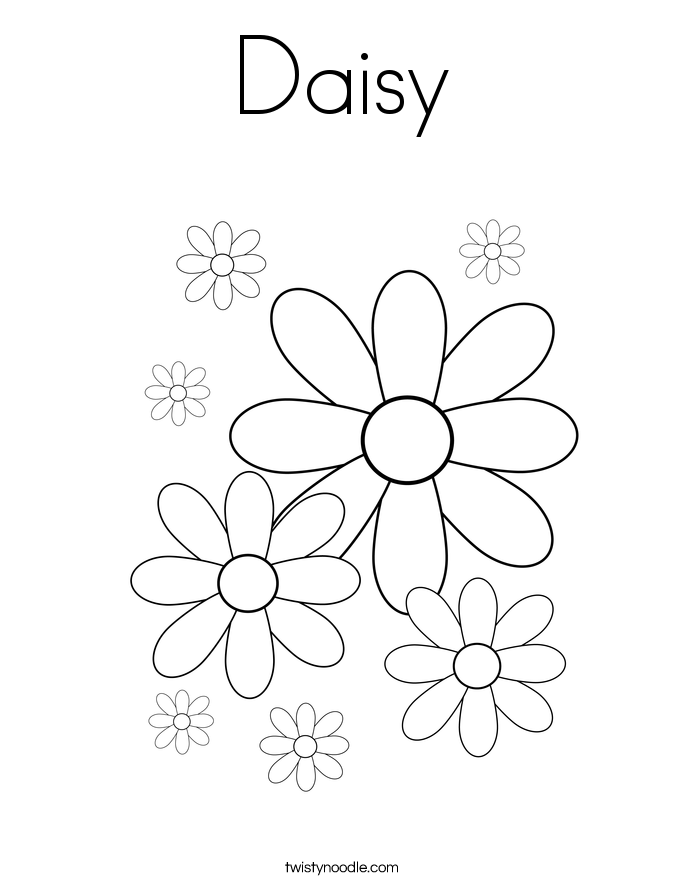 685x886 Daisy Coloring Page