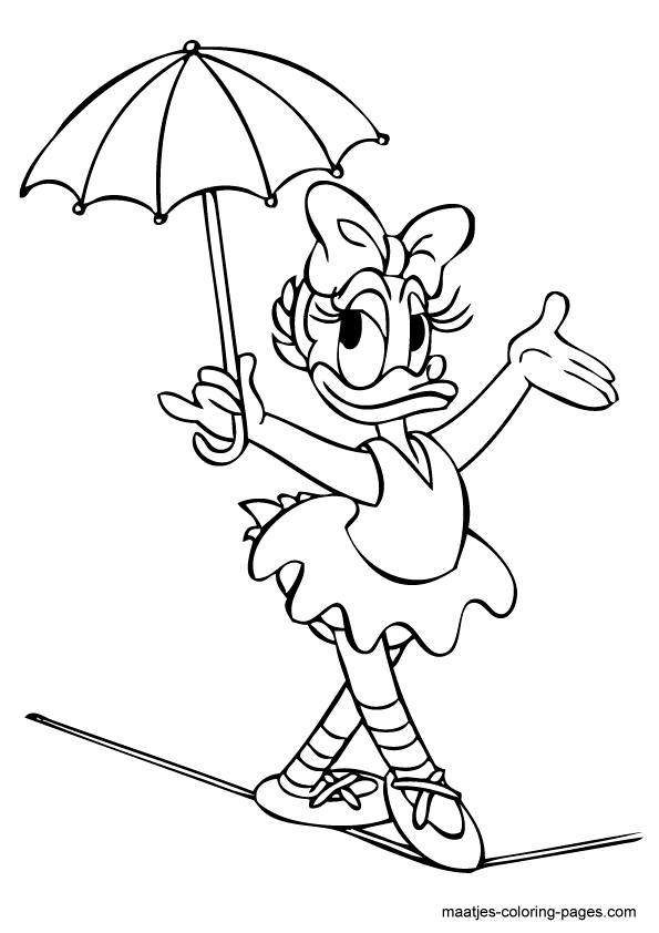 595x842 Daisy Coloring Page R's 2nd Bday Daisy Duck