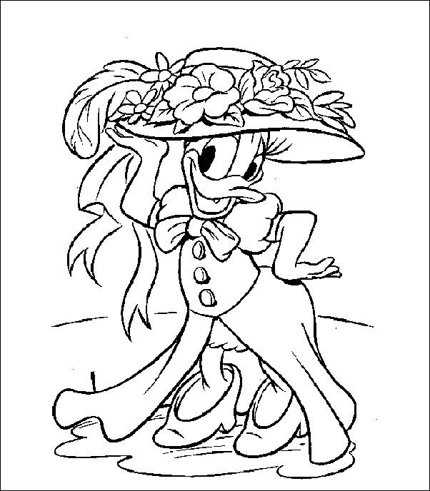 602x688 Coloring Pages Daisy Duck