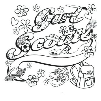 350x350 Plain Decoration Girl Scout Coloring Pages Daisy Girl Scout