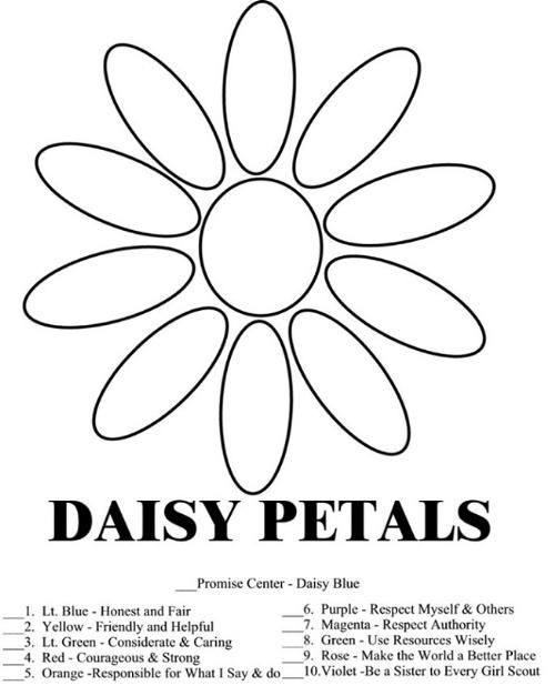 500x627 Daisy Amp Girl Scout Law Amp Promise Coloring Pages Free Coloring