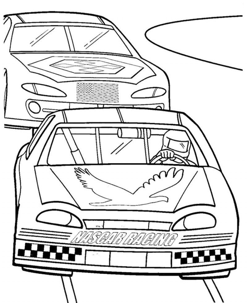 800x980 Nascar Coloring Pages For Kids'4903