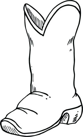 291x480 Dallas Cowboys Para Colorear Old Cowboy Boot Coloring Page Free