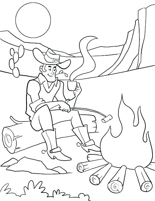500x647 Cowboy Coloring Pages Printable Cowboys Coloring Page Cowboy