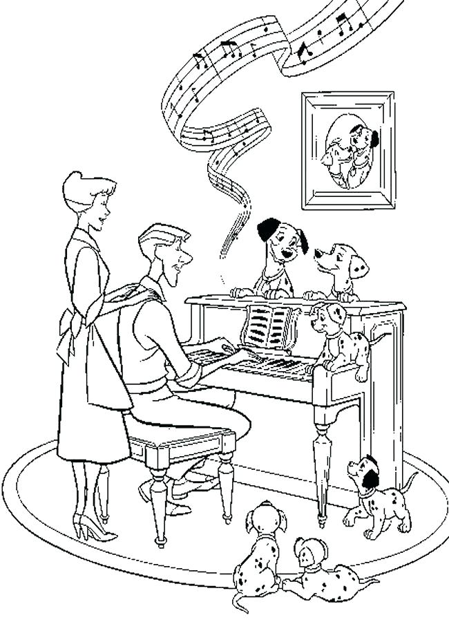 650x900 101 Dalmation Coloring Pages