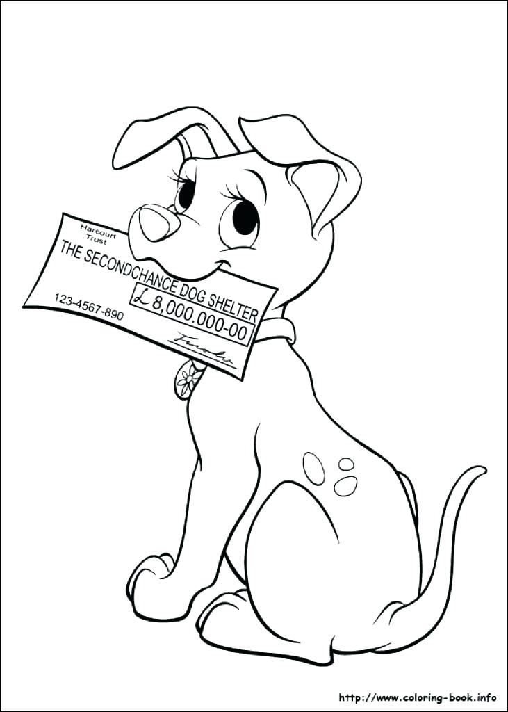 Dalmation Dog Coloring Page