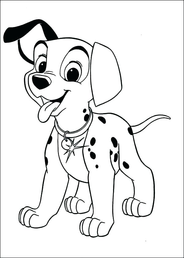 600x840 Coloring Pages For Adults Easy Dalmatian Fire Dog Free Printable