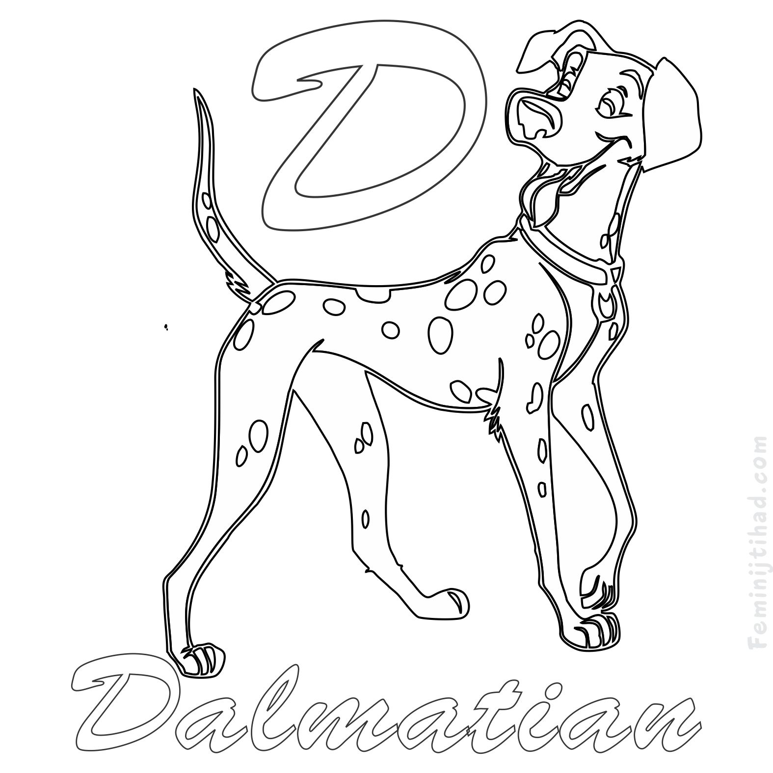 1575x1575 High Tech Dalmation Coloring Page Dog Games Dalmatian Pages