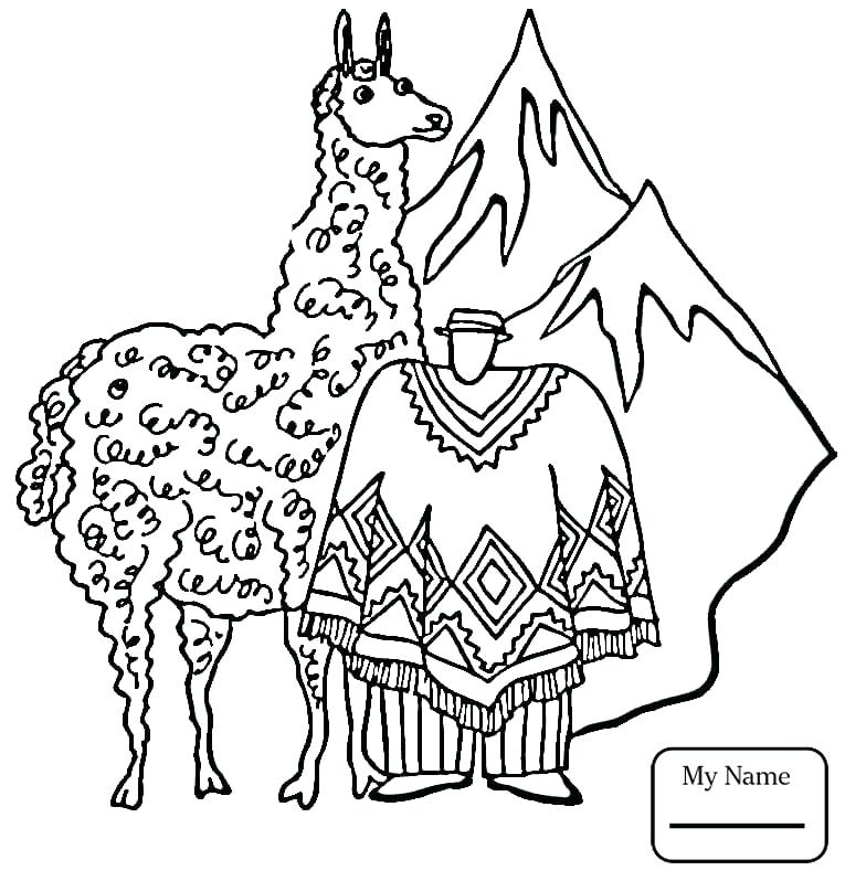 765x798 Llama Llama Coloring Page Dam Llama Llama Mammals Llama Coloring