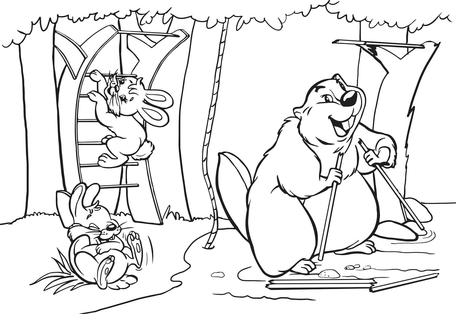 1890x1300 Beaver Coloring Pages