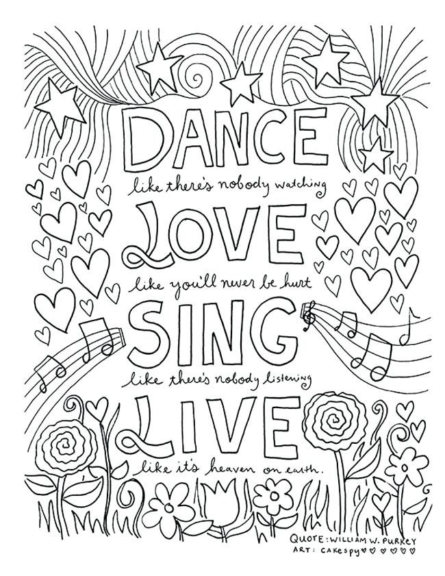 650x841 All Quotes Coloring Pages Inspiring Quote Coloring Pages