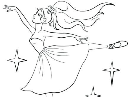 440x330 Ballet Dancer Coloring Sheets Kids Coloring Letter B Is