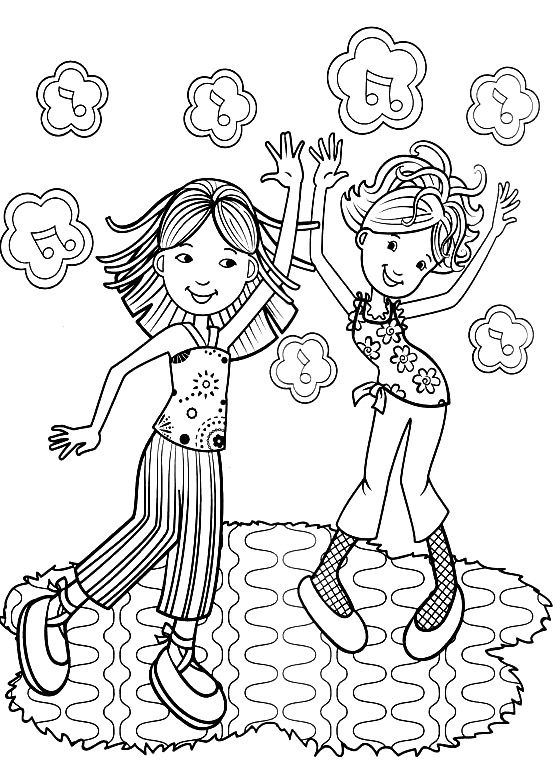 555x771 Dance Party Coloring Pages