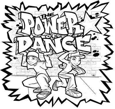 400x380 Power Of Dance Coloring Page Dans Dancing