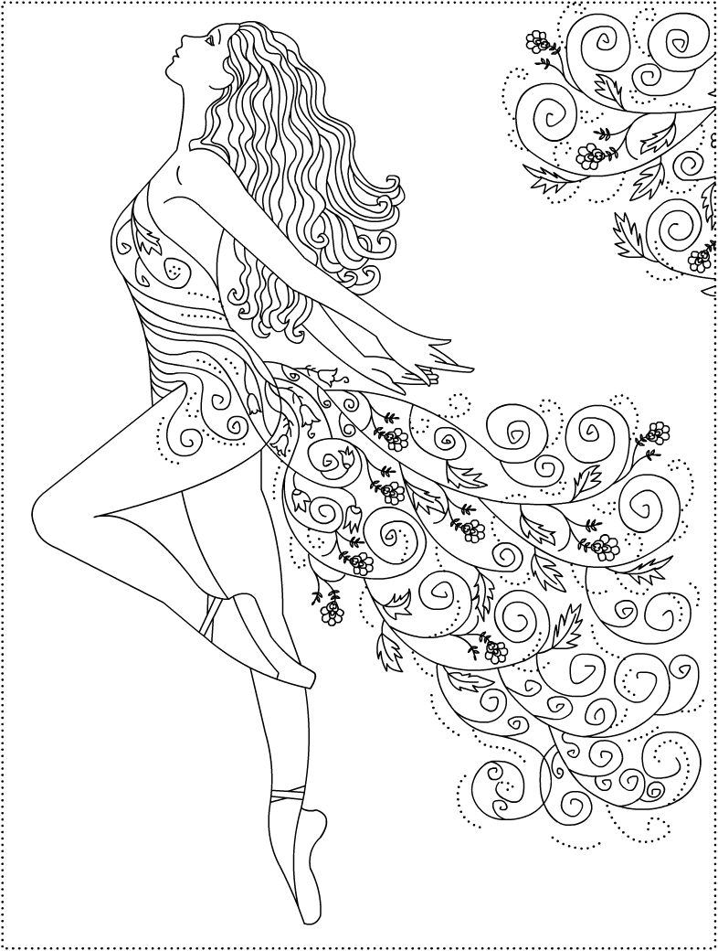 786x1040 Ballet Coloring Pages