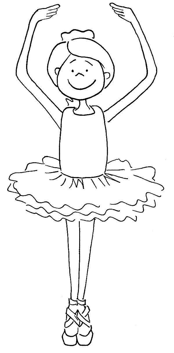 600x1218 Ballerina, Cute Ballerina Girl Coloring Page Dance