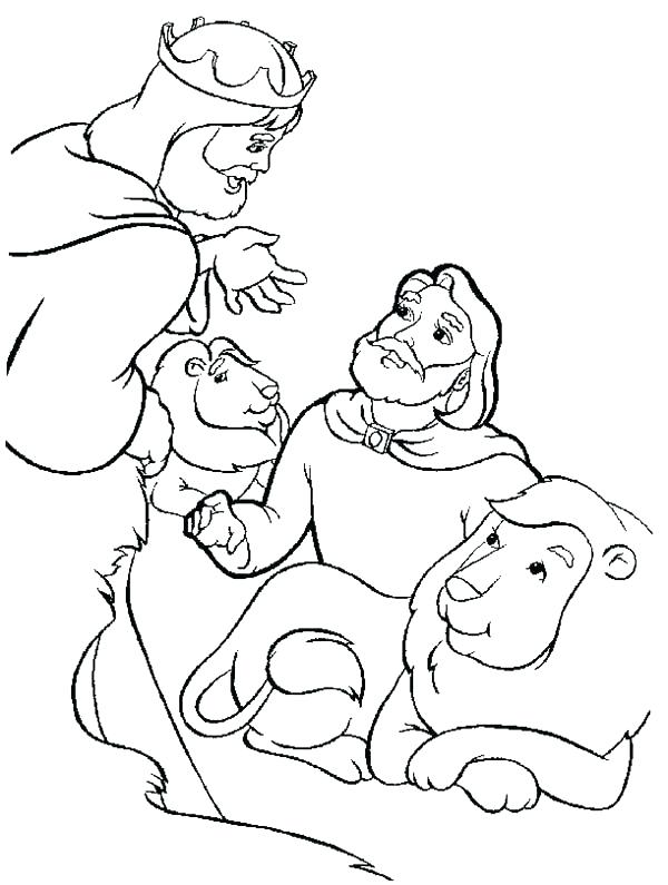 600x795 Daniel And The Lions Den Coloring Pages And The Lions Den Coloring