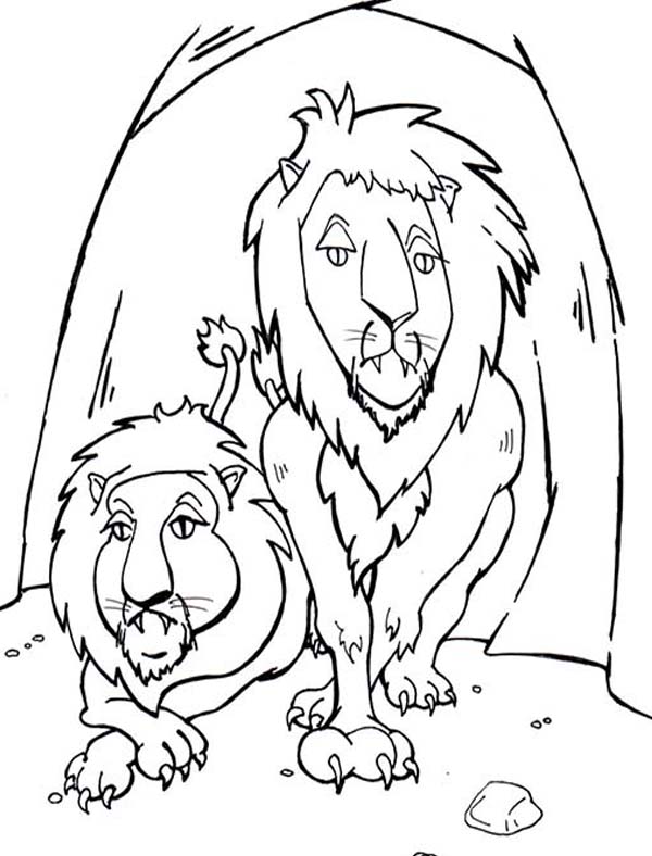 600x788 Lions Den Coloring Pages. Daniel And The Lions Den Coloring Page