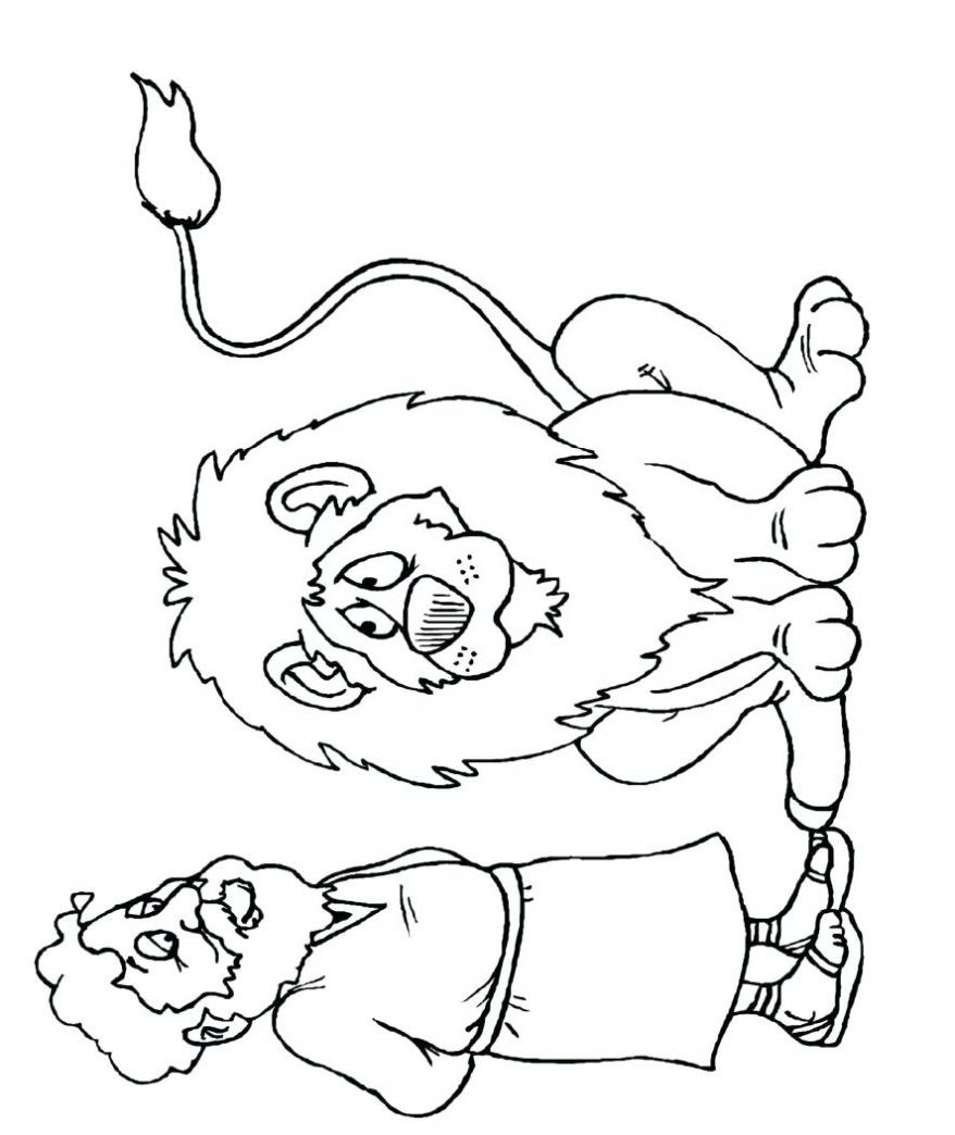 878x1044 Wonderful Daniel And The Lions Den Coloring Page In Lion S Free