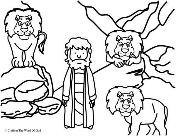 600x465 Daniel In The Lions Den Coloring Page Pre K Lions