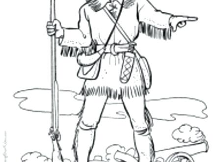 440x330 Daniel Boone Coloring Pages Colouring Page The Daniel Boone