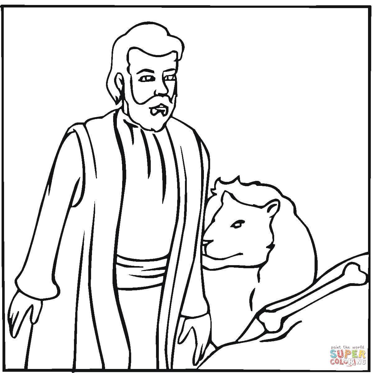 1200x1200 Marvelous Daniel Coloring Page Printable Pic Of And The Lions Den