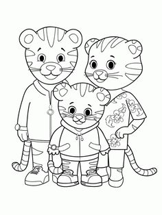 236x314 Daniel Tiger Coloring Pages Daniel Tiger, Tigers And Cartoon