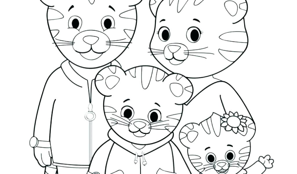 1024x600 Daniel Tiger Coloring Pages Tiger Coloring Awesome Tiger Coloring