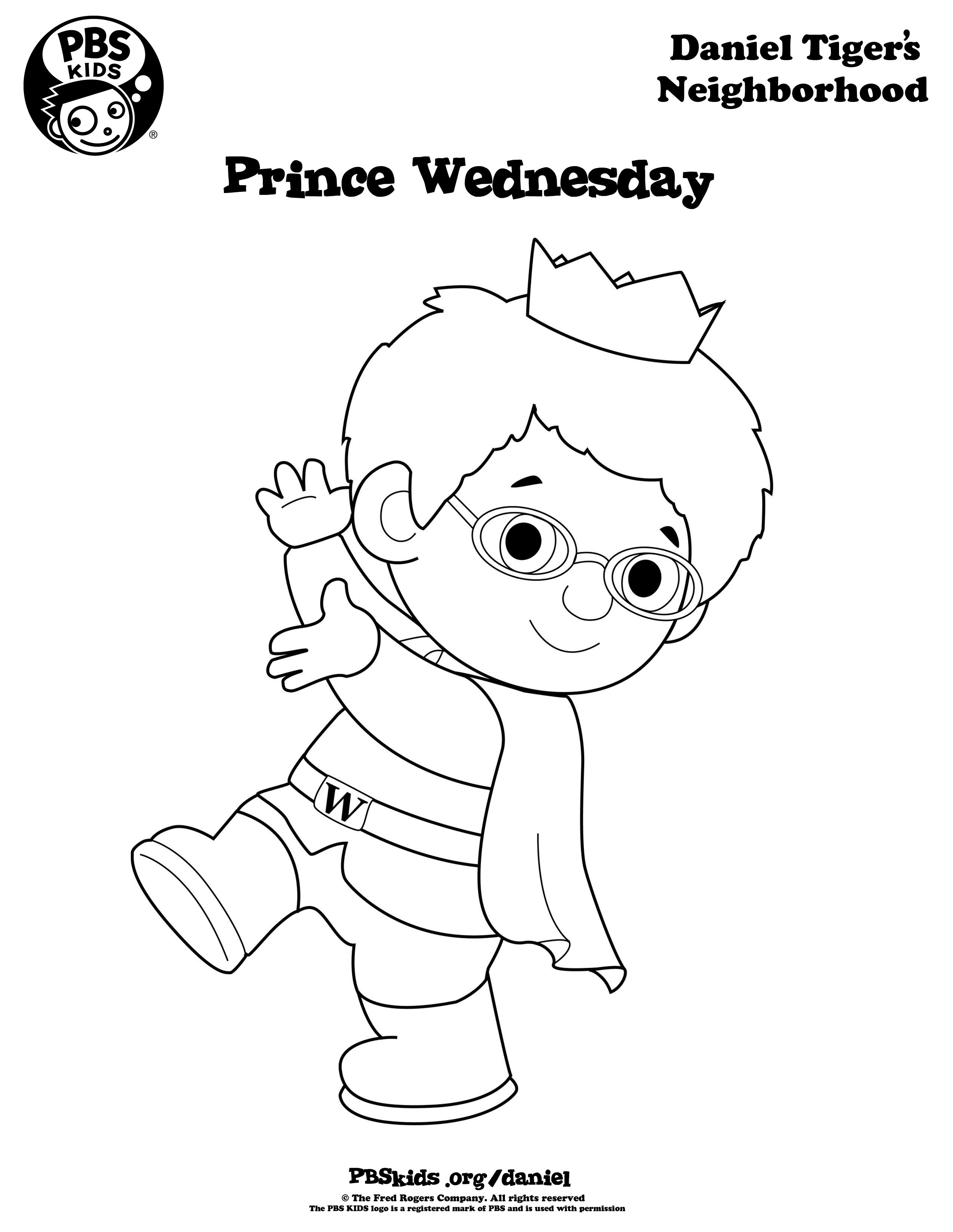 2550x3300 Fresh Prince Wednesday Coloring Page Danieltiger Wqed Pbskids
