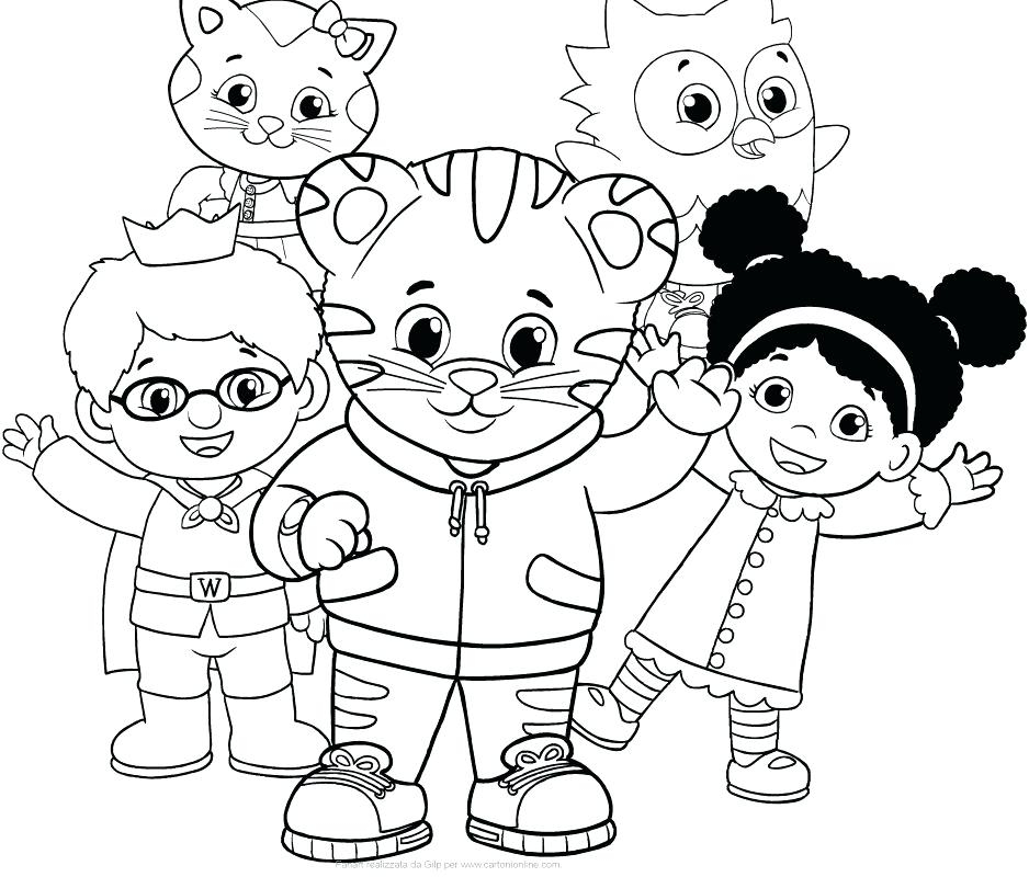 938x800 Daniel Tiger Coloring Page Daniel Tiger Coloring Tiger And His