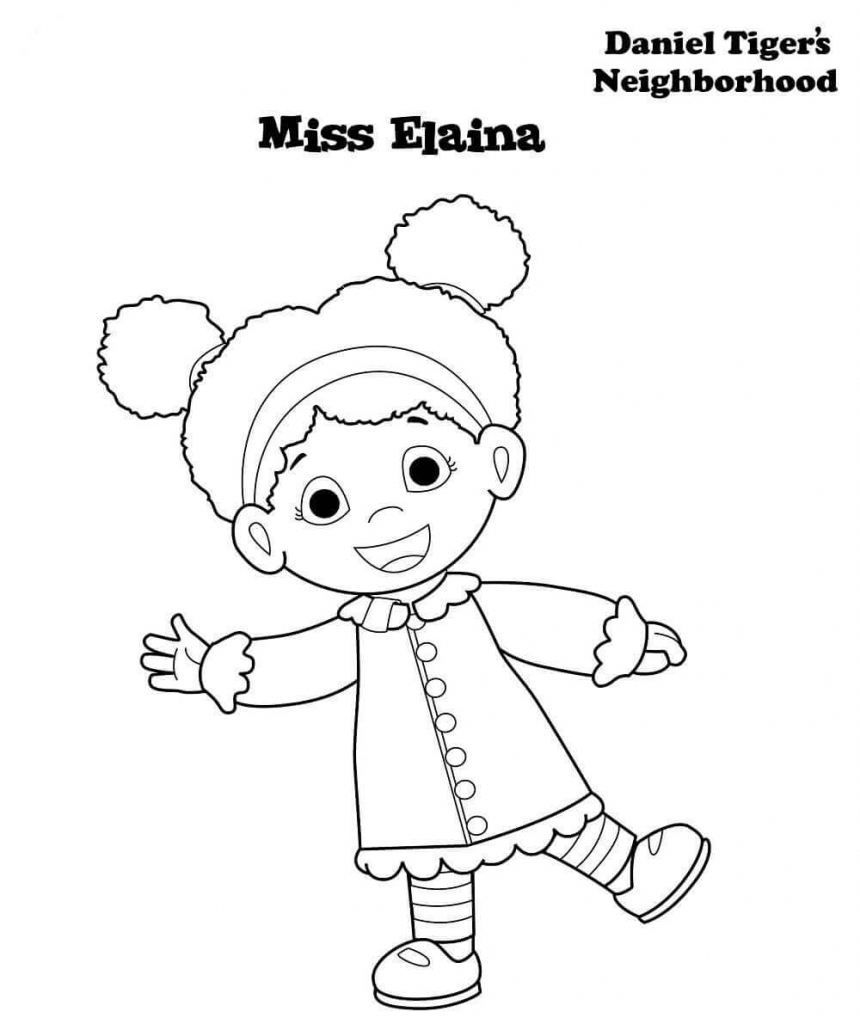 Daniel Tiger Neighborhood Coloring Pages