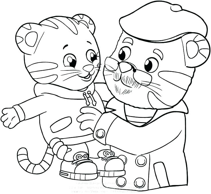 736x675 Daniel Tiger Coloring Pages Free Printable Tiger Coloring Pages