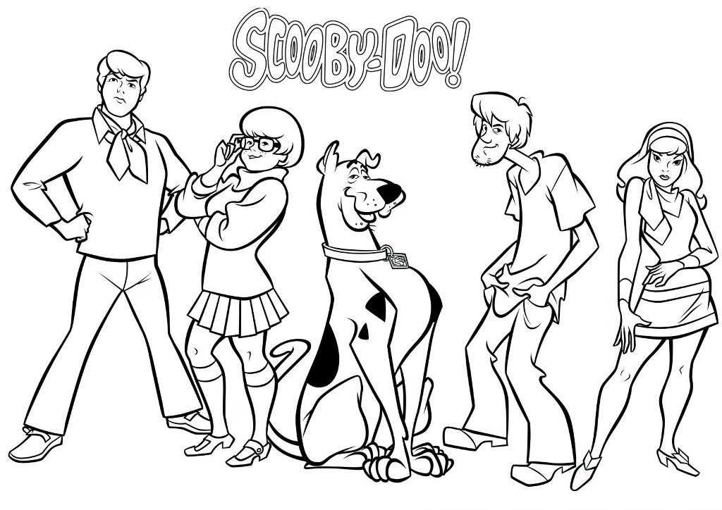 1024x724 Prissy Ideas A Pup Named Scooby Doo Coloring Pages