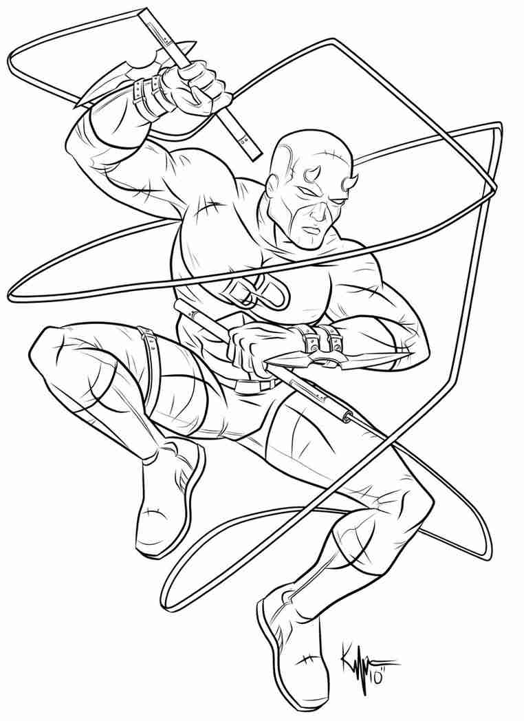 762x1048 Daredevil Coloring Pages 500963 Outstanding Olegratiy
