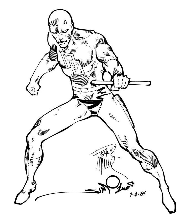 736x885 Marvel Daredevil Images Comi On Daredevil Man Without Fear Ink By