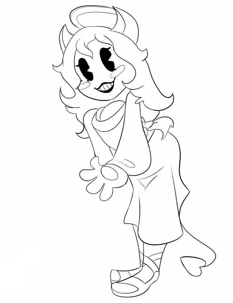 788x1024 Free Printable Bendy And The Ink Machine Coloring Pages