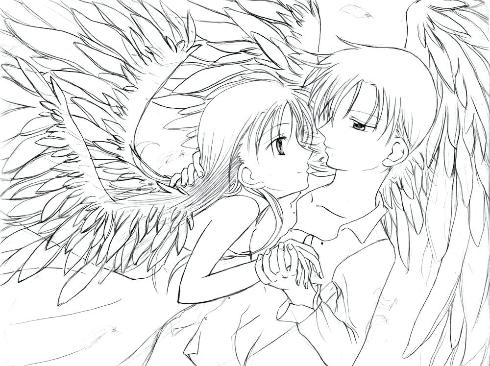 1000x747 Angel Anime Coloring Pages Coloring Anime Pages 42 And Free