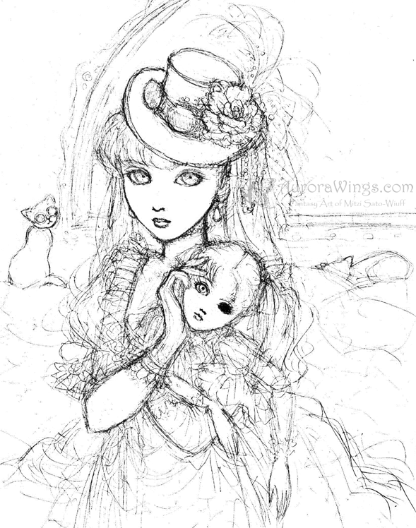 589x748 Steampunk Coloring Pages Anime Dark Angels Coloring Pages