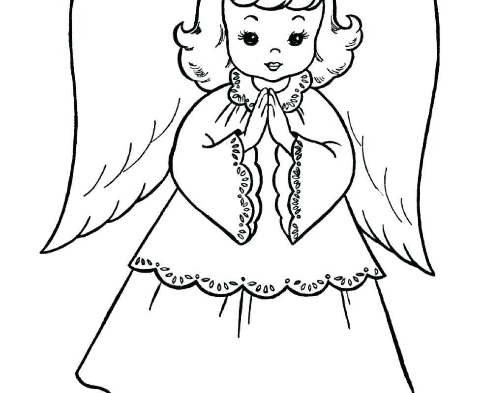 980x800 Angel Coloring Pages For Adults