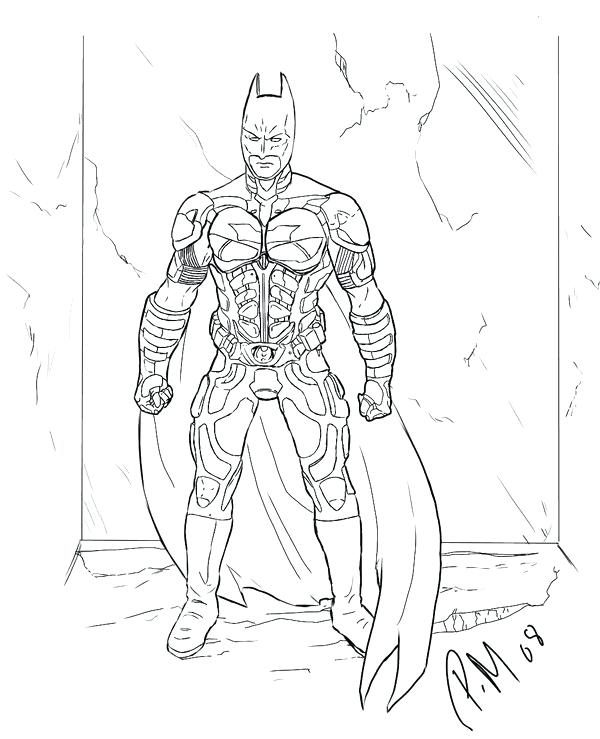 600x739 Batman Dark Knight Coloring Pages To Print